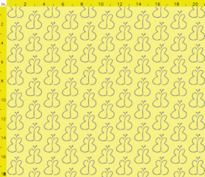 EB Logo Fabric (Yellow with Grey)